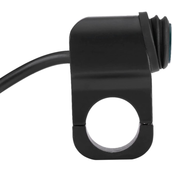 Motorcykelstyrbrytare, 12V Universal 22mm Styre Motorcykelstrålkastare Dimstrålkastare ON OFF-strömbrytare Vattentät Aluminiumlegering