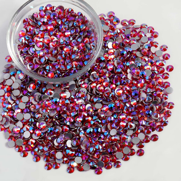 2880 stk. Hyacint AB Flatback Rhinestones til DIY Håndværk, SS30, 6.3-6.5mm Hyacinth AB SS30/2880pcs