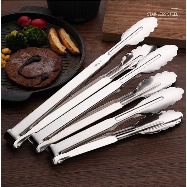 Mattång 304 rustfrit stål forlænget grilltang (304 9 tommer 23,3 cm)
