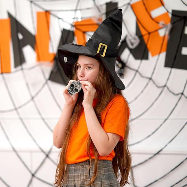 Keramisk Krågefløjte, Spooky Halloween Skallefløjte, Unikt Musikinstrument