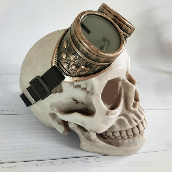 Briller i vintage steampunk gotisk stil, svejsebriller i punk-stil, antikke messing Antique brass