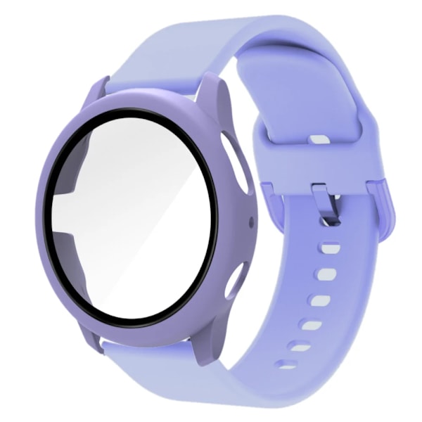 20 mm Remfodral för Samsung Galaxy Watch 4/5/6 40 mm 44 mm Band för Galaxy Klocka Active 2 40 mm 44 mm Skyddande Stötfångare Lila Active 2 40 mm