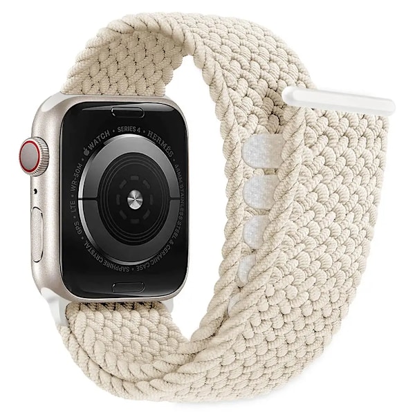 Flätad Solo Loop för Apple Watch-band 40 mm 44 mm 49 mm 45 mm 41 mm 38 mm 42 mm Elastiskt armband iWatch series 9 8 7 se Ultra 2 Strap charcoal S-storlek