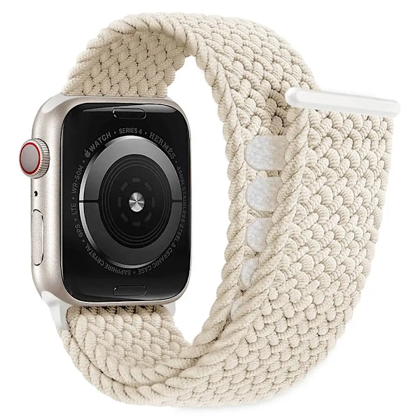 Flätad Solo Loop för Apple Watch-band 40mm 44mm 49mm 45mm 41mm 38mm 42mm Elastiskt armband iWatch series 9 8 7 se Ultra 2 Strap Star S size