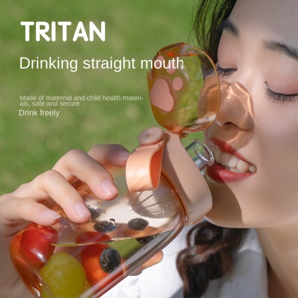 Tritan Cup, Simple Cup, Lovely Portable Cup Orange 350ml