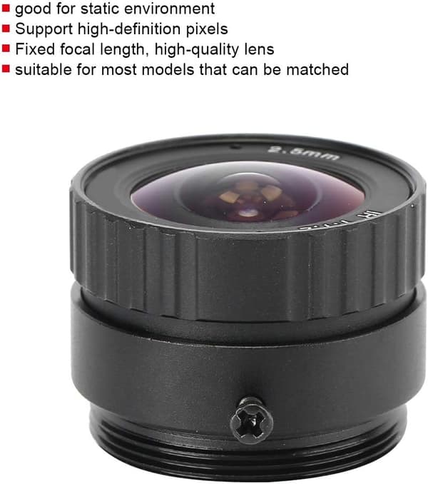 High Definition 3MP CCTV Fastfokus Linse, 2.5mm CS Mount Kamera