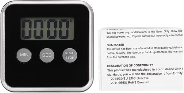 Digital Mini Timer Hög Larm Kök Matlagning Nedräkningsmagnet