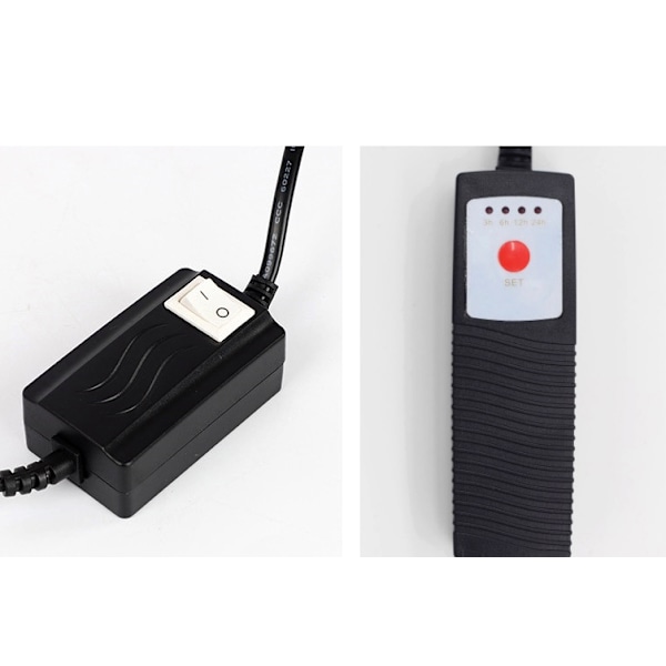 Akvarie bakteriedræbende lampe, uv-lampe akvarium ultraviolett desinfektionslampe, uv dyksteriliseringslampe indbygget lampe til fiskedam (7W, timer),