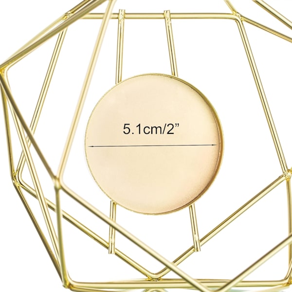 Gullvotivelysestaker, Geometrisk Design for Moderne Hjemmedekorasjon Gold 6