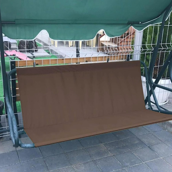 Uteplats Swing, Swing Seat Replacement | Hängmatta Swing, Byte av gungstolsöverdrag, vattentätt gungkuddfodral för gungor för utomhusveranda Kaffe 138x50x50 cm