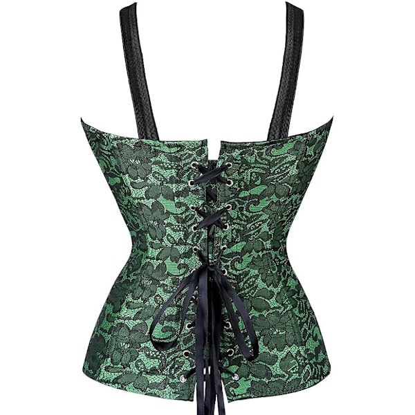 Naisten korsetit Overbust Bustier Top Gothic Sexy Olkapää Sininen6806 4XL Blue6806 4XL