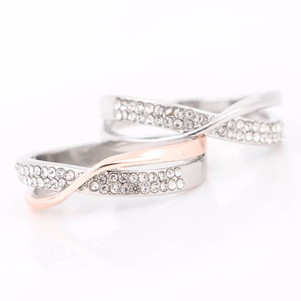 Viktminsknings Kristall Rhinestone Ring Bantnings Hälsovårdsring Guld 7 Gold 7_max Gold 7