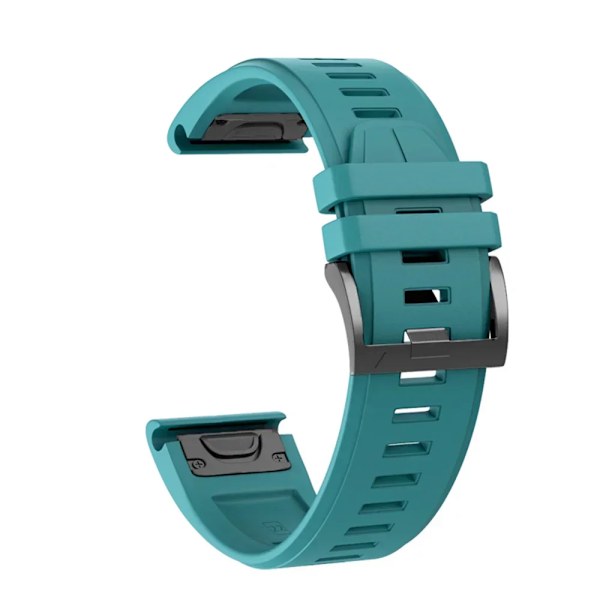 22 mm 26 mm silikone rem til Garmin Fenix ​​7X 7 Pro Solar/6X 6 Sapphire 5 5X Plus 3 3HR/Epix QuickFit WatchBand 1:1 Officielt band style2 Lyseblå style2 Light blue QuickFit 26mm