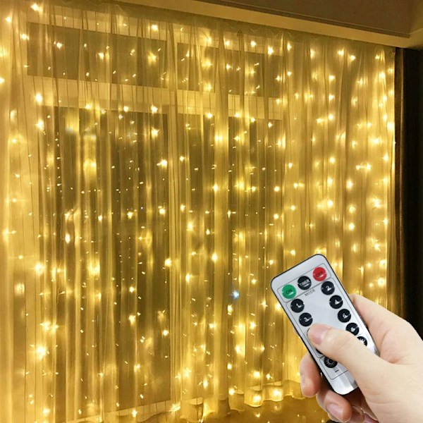 3m/6m Gardingirland på fönstret USB -slingor Fairy Festoon Fjärrkontroll Julbröllopsdekorationer för hemrummet Varm ljus