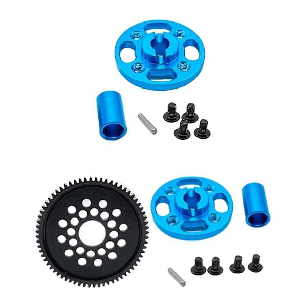 1/10 Rc Hög hastighet Växellåda Uppgraderingssatser 54500 Aluminium Kit Metall Rc Växlar Kompatibel Tamiya Tt 02 Crawler Rc Hobby Bil Modell Kit