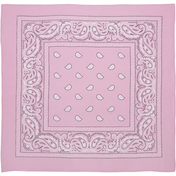 Stora 100% bomullsbandanas med paisleymönster (22 tum x 22 tum) Light Pink 3 Pieces (3pcs)