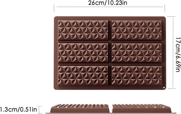 Silikone Chokoladeform | Non-Stick Madkvalitetsforme til Slik & Dessert A