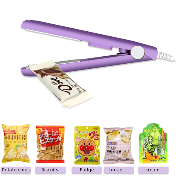 Minimaskin til forsegling af plastikposer, poseforsegler, vakuumbænke, emballageforsegler, mad, snacks, prylar
