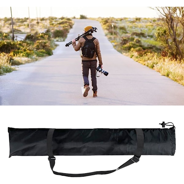Trekkpose for stativ med snor - 2-pakning, 14x85cm Bærbar pose for lysstativ eller teltstenger D