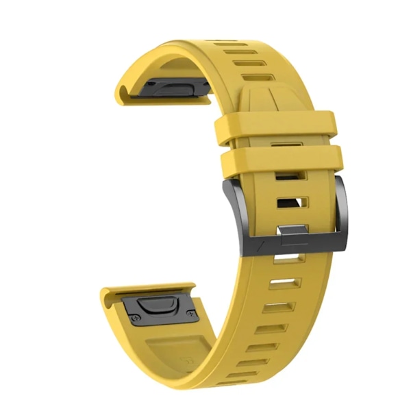 22 mm 26 mm silikonrem för Garmin Fenix ​​7X 7 Pro Solar/6X 6 Sapphire 5 5X Plus 3 3HR/Epix QuickFit WatchBand 1:1 Officiellt band style2 Gul style2 Yellow QuickFit 22mm