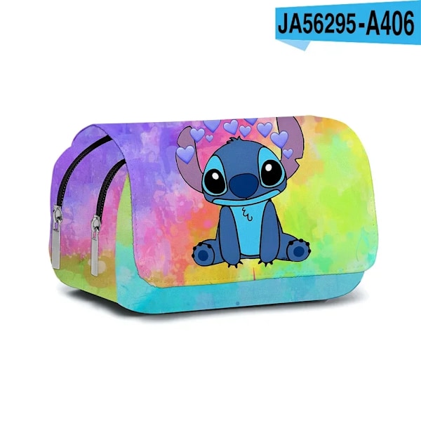 Anime Stitch Täysin Painettu Lappen Kynälaukku Paperikotelo Kynä Syksy Alun ja Yläasteen Oppilaan Laukku Piirretty H