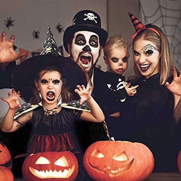 CQBB Trollkarlskapa med hatt, Halloween-barnkostymer, Häxkappa för svart