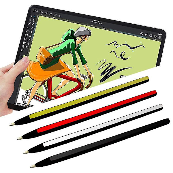 Blød spids Kapacitiv pekskærm Stylus Pen Mobiltelefon Tablet Tilbehør Jikaix Hvid White