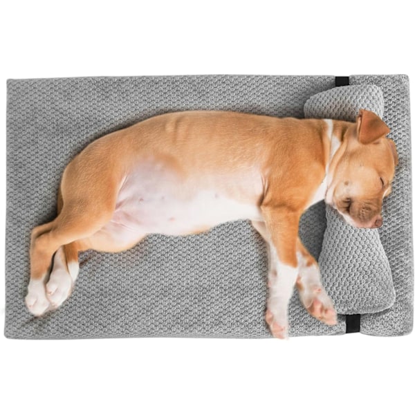 Vaskbar Hundesofa, Behagelig Ortopædisk Seng til Små til Mellemstore Hunde Light grey L 40 x D 8 x H 8 cm