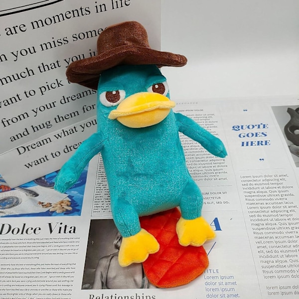 Perry The Platypus Plyschdocka, Cut Duck Plysch Mjukdocka Plyschleksaker Barn Och Vuxna Soffdekoration i sovrummet, Perry The Platypus Plyschleksak