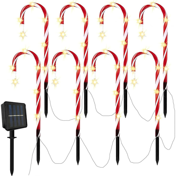 Polka Pig Utendørs Julelys, Blinkende LED Solcellehagelys (Sett med 16) Set of 16 x 48 cm