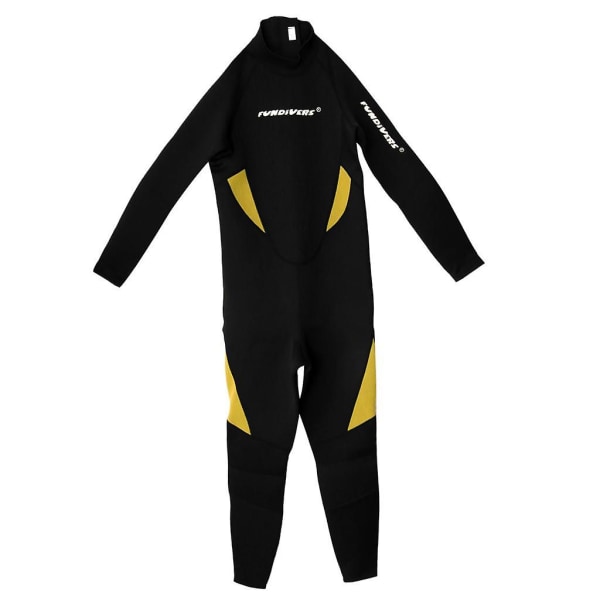 Neopren 3 mm våtdräkt för herr Dykning Surfing Simning Jumpsuit 2xl gul