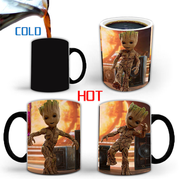 Jeg er Groot Kaffe Krus Morphing Fargeskiftende Kopp
