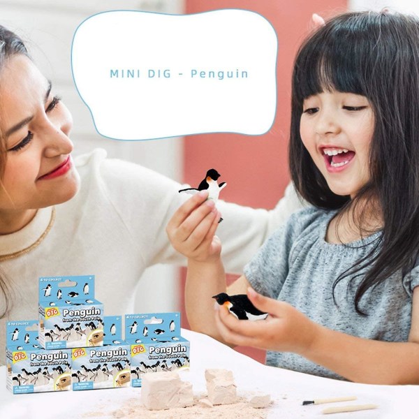 Kreativa leksaker för barn Gör-det-själv-grävande pingvin Barns pedagogiska utforskande grävleksak