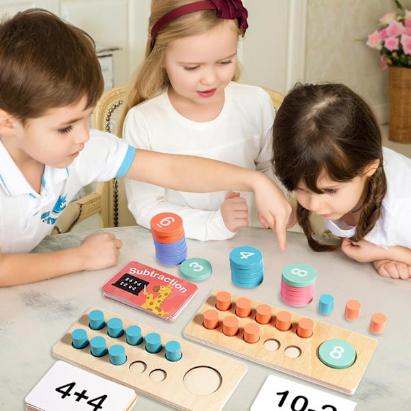 Telle-ramme i tre | Tallspill for barnehage og barneskole