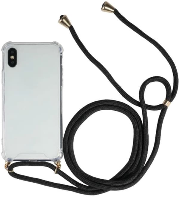 Go Go Gadget - Bagcover - Sort snor - Egnet til iPhone X / iPhone XS - Transparent