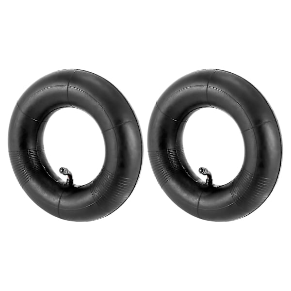 2-pack 2,80/2,50-4 tums innertub med Tr87 böjd ventilstam för skotrar, gräsklippare, skottkärra [dB} Svart Black