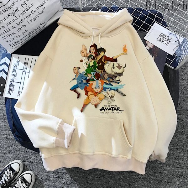 Unisex Avatar: The Last Airbender Tulenkansa Huppari Herr Harajuku Hip Hop Casual Streetwear Kawaii Anime Print Hihla  30326 L
