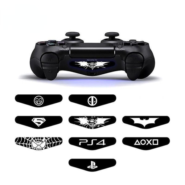 SQBB För ps4 handtag klistermärke ps4 pro klistermärke ps4 handtag lysande remsa ps4 handtag led ljus klistermärke Black no. 10 inga