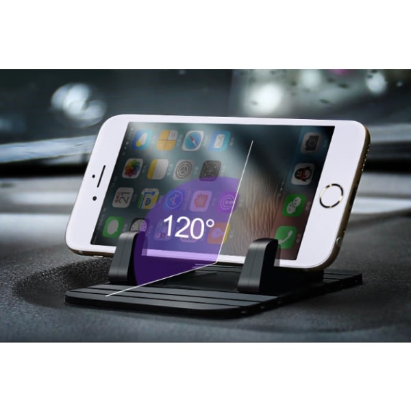 CQBB Blå biltelefonhållare Halkfri silikon bil smartphonehållare Mobiltelefonhållare för mobiltelefoner upp till 7 tums skärm