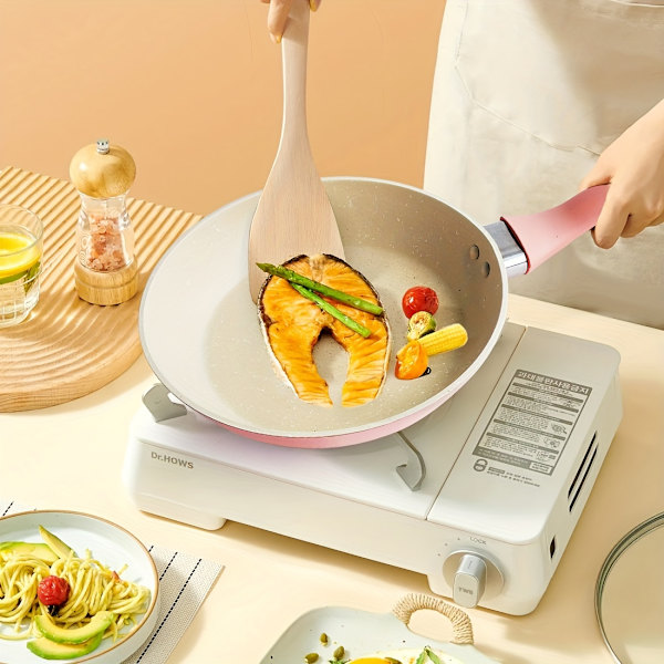 1 stk, Non-stick stegepande, Maifan sten gryde, æg stegepande, rund pandekagepande, til gaskomfur og induktion, køkkenredskaber