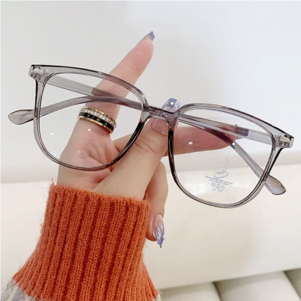 Anti-Blått Lys Briller Flatt Speilglass Grå_max grey