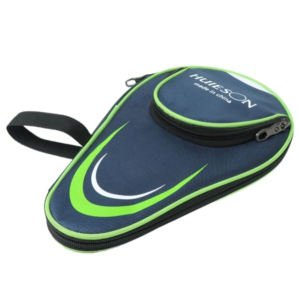 Pingisfodral Skyddande bordtennisfodral Praktisk sport Dragkedja Handtag Racket Förvaringsväska Svart Grön