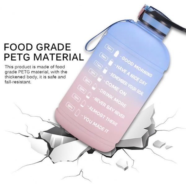 3,78L vattenflaska Miljövänlig PET med stor kapacitet