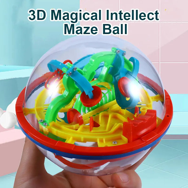 Maze Ball Mini 3D Magisk Puslespil Intelligens & Idé Perplexus Maze Spil Labyrinth IQ Gaver Display Stativ til Børn og Voksne