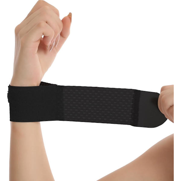 Musta Hengittävä Rannetuki Karppaalitunnelille, Urheilullinen Rannetuki Black