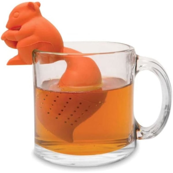 Egern Te Infuser Sød Dyr Løs Blad Te Siler Silikon Fin Mesh Te Filter Dyr Te Læk