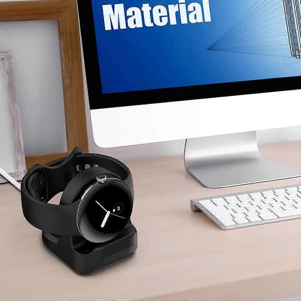 Laddningsfäste Dockningsstation Typ C Strömladdare Adapter för Pixel Smartwatch USB-port stativ vit_max