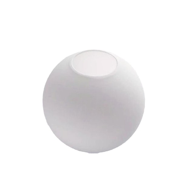 Matt Vit Globe Glass Lampskärm Byte Runt Cover 12cm One-size