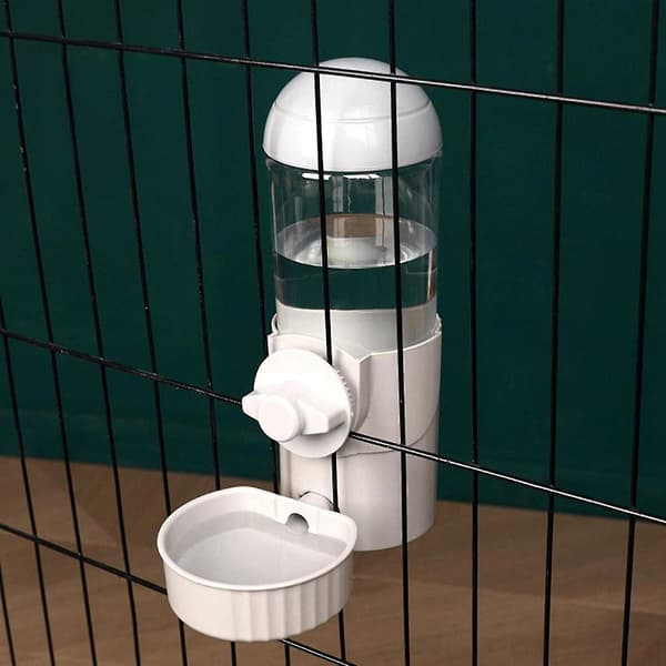 Automatisk kæledyrsfoderautomat hængende vandflaske foderautomat til små mellemstore hundehvalpe kattekillinger madskåle-max