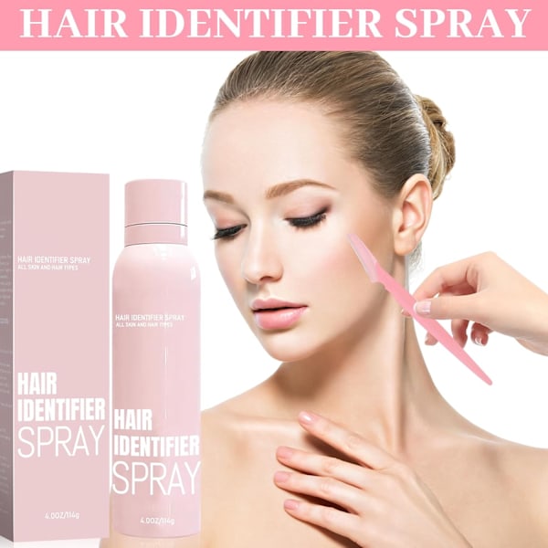 Hårdetekteringsspray til Dermaplaning, Ansigtshårsidentifikationsspray (3 stk) 3 pieces